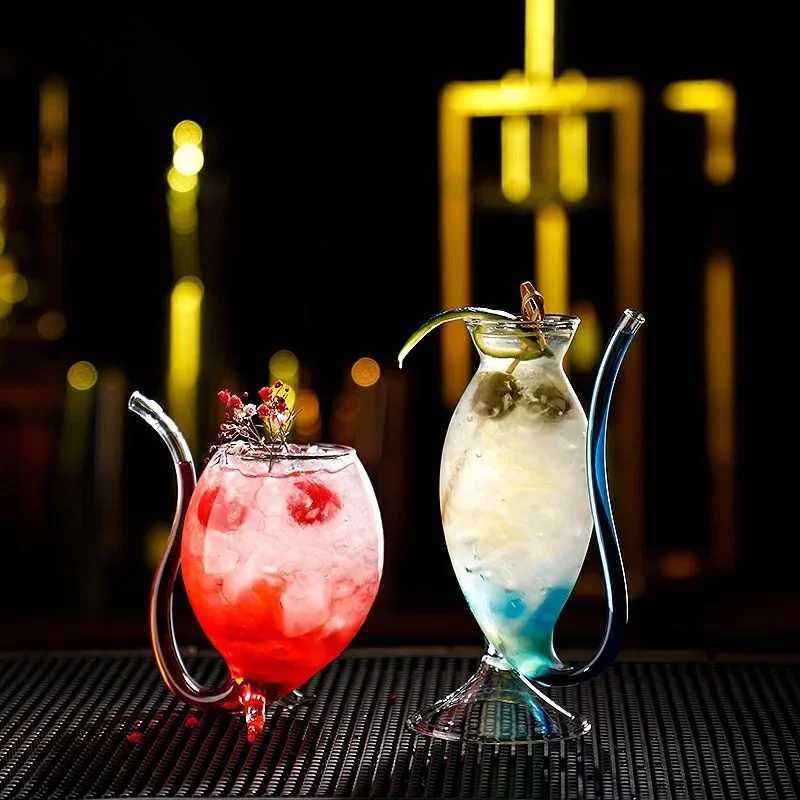 Creative Cocktail Glass Wine Whiskey Glasses Transparent Juice Milk Beer Cup For Party Home Bar Night Party C251126