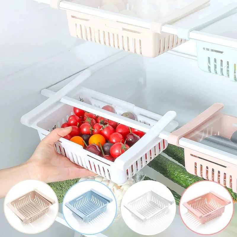 Refrigerator Pull Out Shelf Storage Organizer for Egg Fruit Vegetable Meat Fit All Fridge Shelves Under Y251126