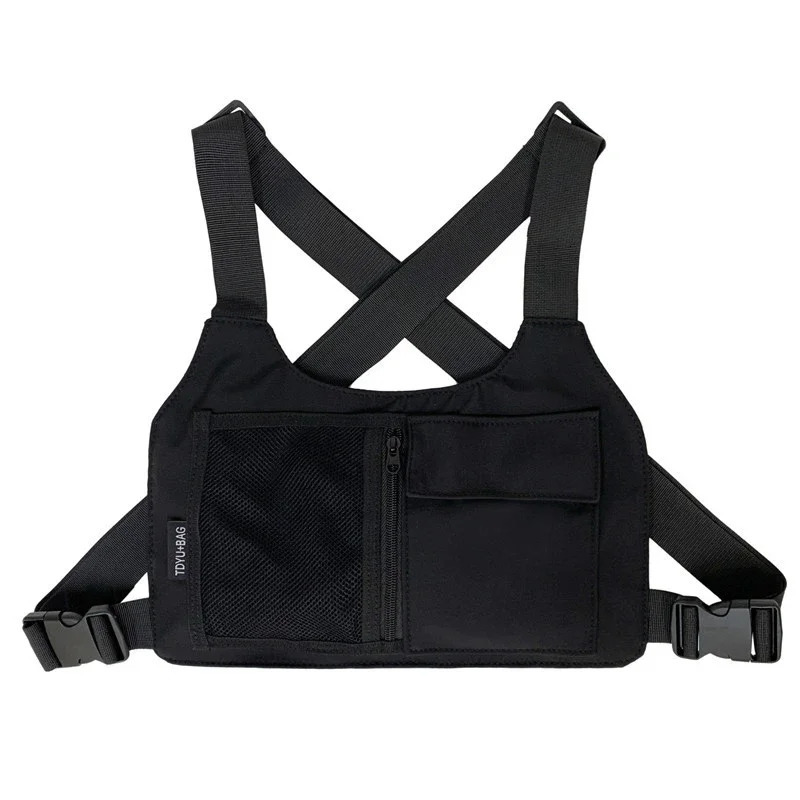 Hip-hop Streetwear Unisex Chest Rig Bag High Quality Nylon Chest Bags Multi-function Tactical Vest Backpack 251126
