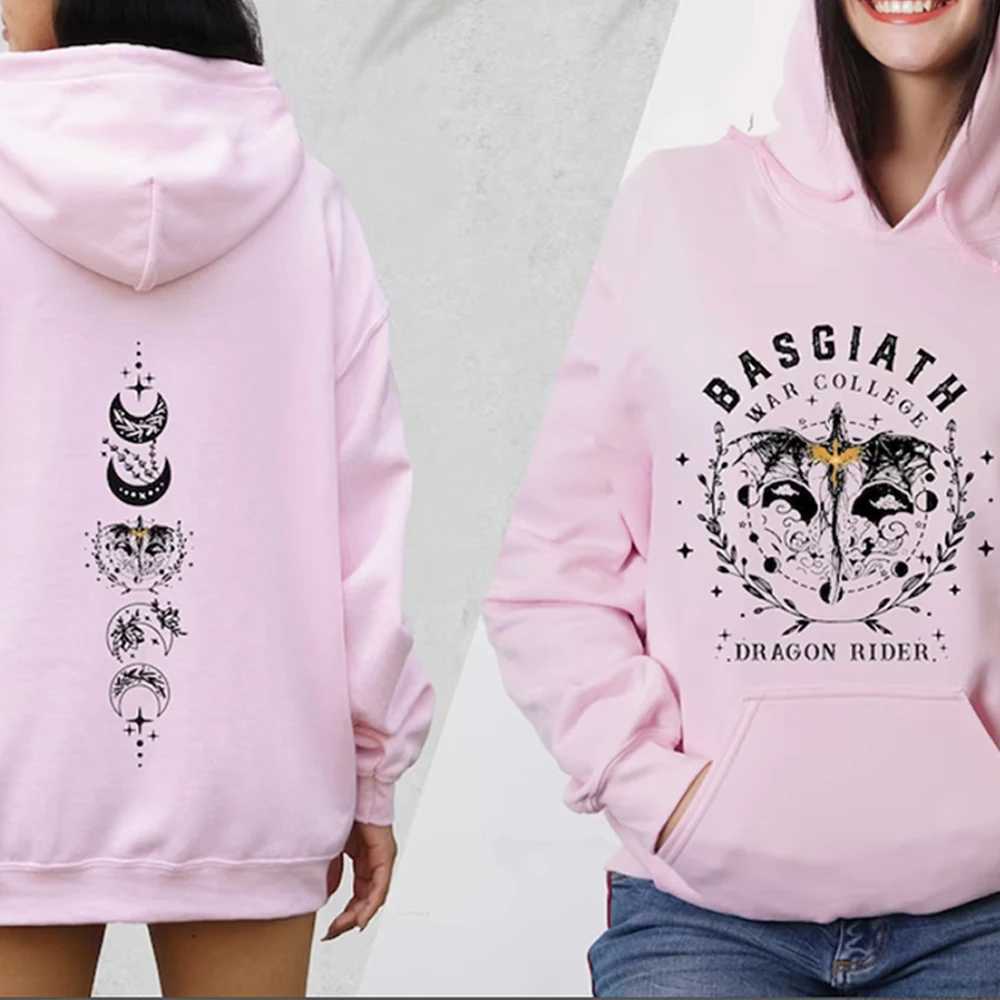 Fourth Wing Hoodie Basgiath War College Hooded Dragon Sweater The Empyrean Series Sweatshirt Unisex Casual Hoodies J251136