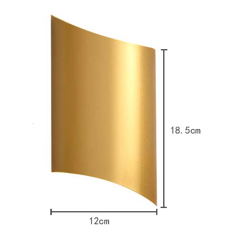 14W LED Wall Lights For Living Room Modern Lighting Black Gold Wall Mount Sconce Bedroom Light Indoor Wall Fixtures Up Down Lamp M251126