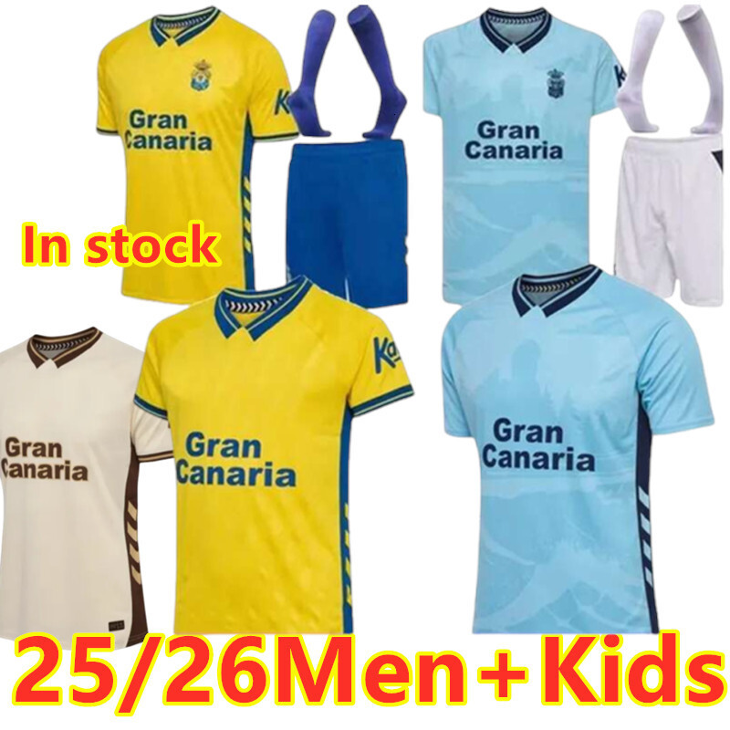 2025 2026 Soccer HERRERA SANDRO Vieira Jesus Mesa Palmass 25 26 home and away Las Palmas Union game jersey Penaranda Men Kids kits football shirt