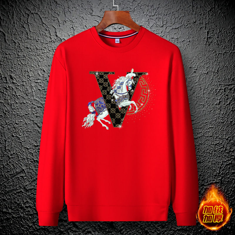 Designer Men's Hoodies Rhinestone new presbyopic letter Crewneck Sweatshirts for Men Women Vintage Breathable Loose Fit High Street casual Pullov