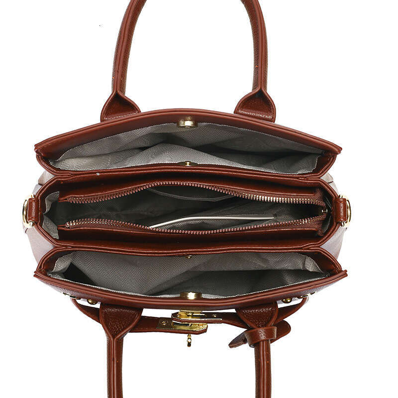 Handbag Autumn Winter New Platinum Simple High-end Commuter Women's Fashion Large Capacity Tote Bag Cross-border