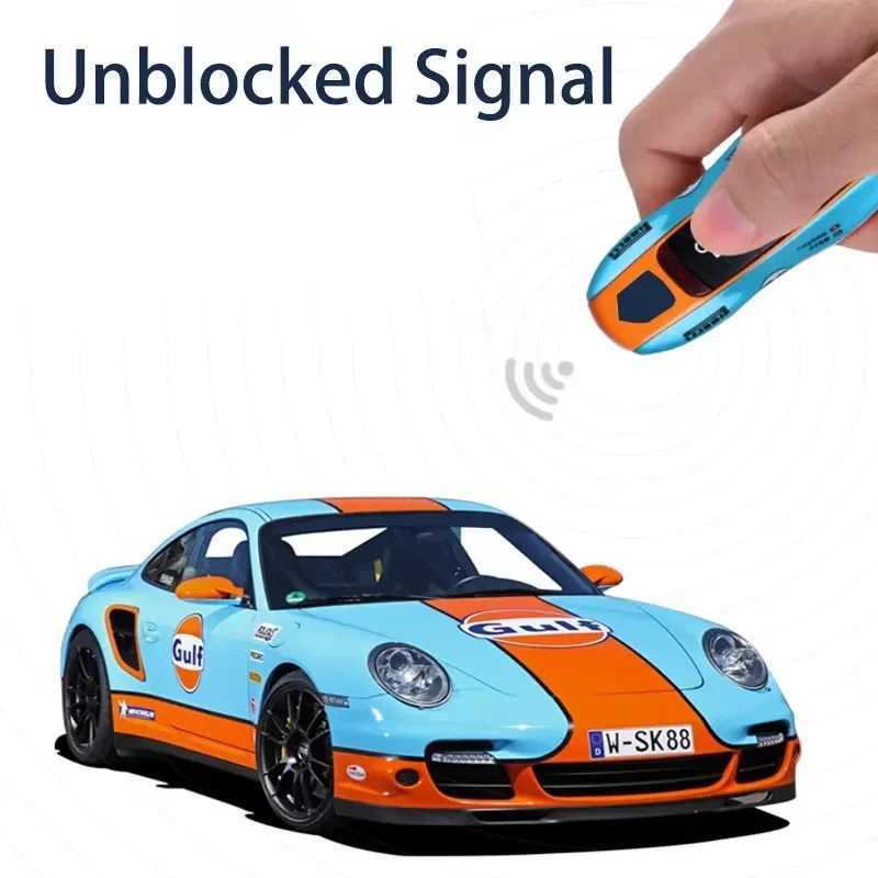 20 for Gulf Memorial Version for Porsche Macan Cayenne 718 Paramera 911 Modified Car Key Case Cover Fob Keychain Accessories S251126