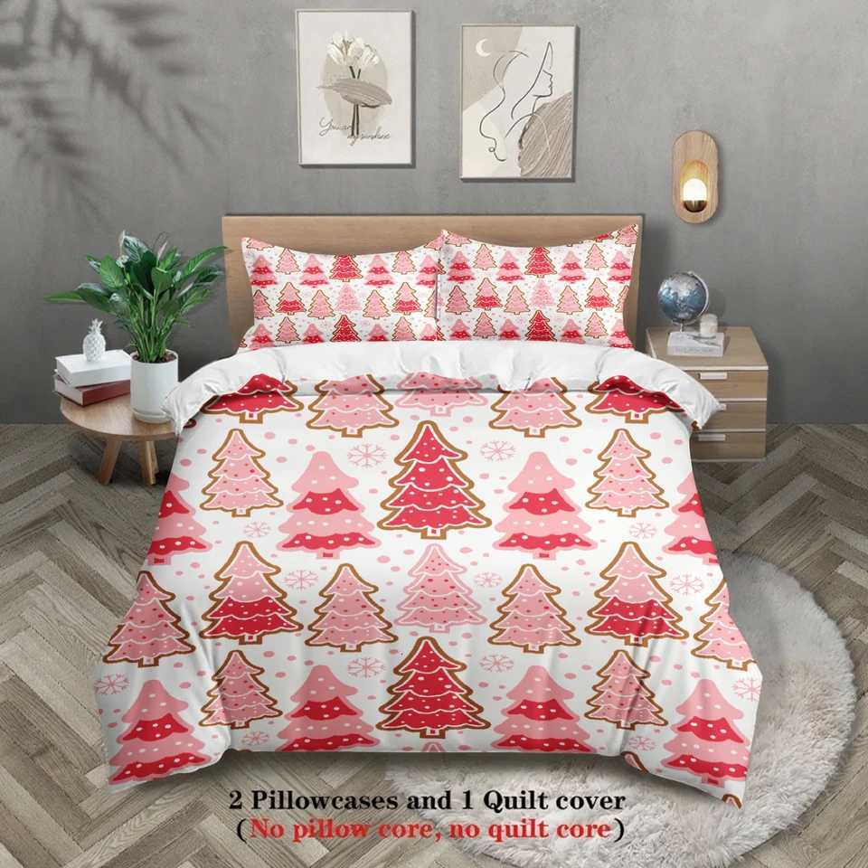 Christmas 2026 Christmas Bedding Set New Year Duvet Cover Set Soft Single Twin Size Home Decor Christmas Gift For Kids Women Home Decor Y251126