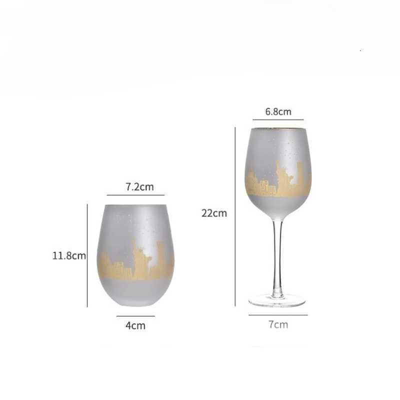 450/520ml Christmas tree Goblet Red Wine Glass Egg Cups Electroplating Engraving Champagne Glass Christmas Party Home Goblet C251126