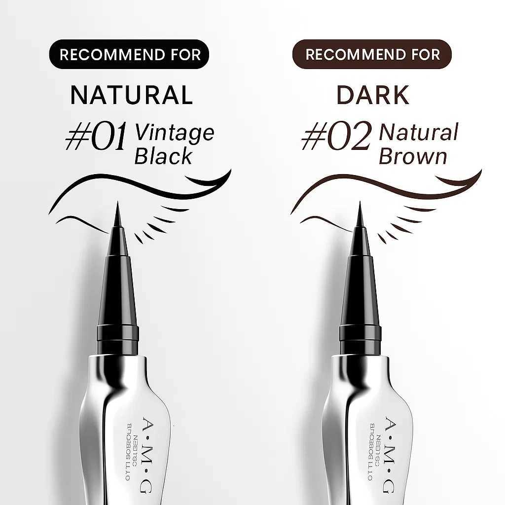 AMG Smooth Quick-Drying Eyeliner Pen Waterproof Smudge-Proof Long-Lasting Colorful Eyeliner PenT251126