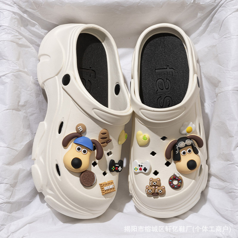 2025 Free Shipping Designer Shoes New Free Shipping Designer Shoes Eva Shit Feeling Hole Women In Summer Breathable And Odorless Baotou Slippers Thick