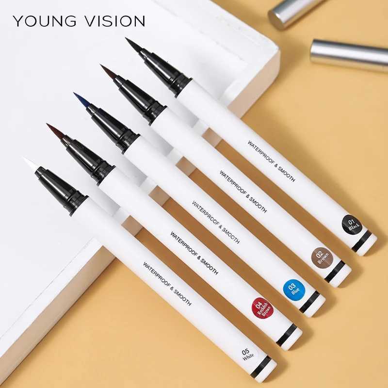 5color waterproof color eyeliner pen sponge head eyeliner liquid quick drying 5 colors optionalT251126