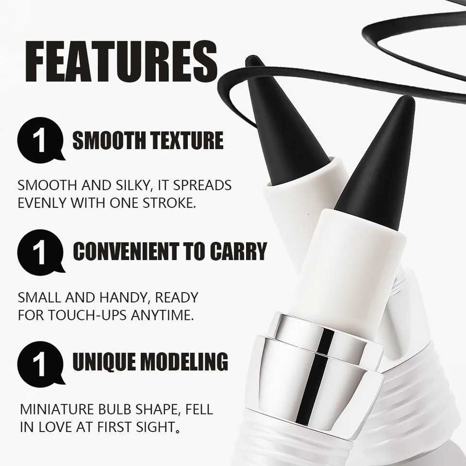 Creamy texture Eyeliner 1 Counts Easy Coloring Sweat Proof High Pier Pencil Daily Makeup Accessories for WomenT251126