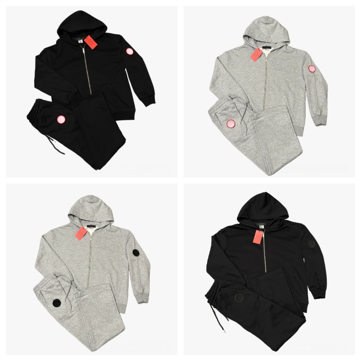 Designer Mens Hoodies Embroidered Letter Logo Arm Badge Cotton Hoodies Mens Tracksuits Fashion Casual Loose Men Women Zipper Hooded Sweatshirts