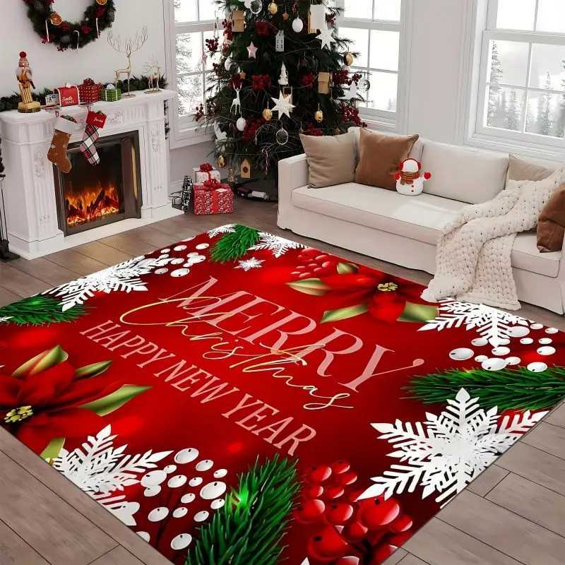 Christmas Carpet for Living Room Home Decoration Large Rugs Room Children Bedroom Bedside Mats New Year GiftsM251126