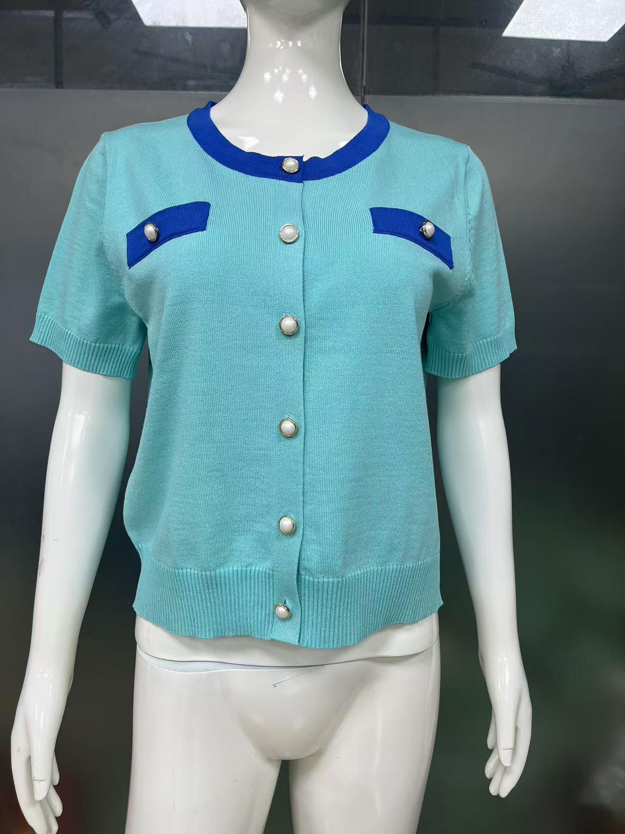 Elegant Ladies' Crochet Stitched Long Sleeve Top Support customized styles with complete options