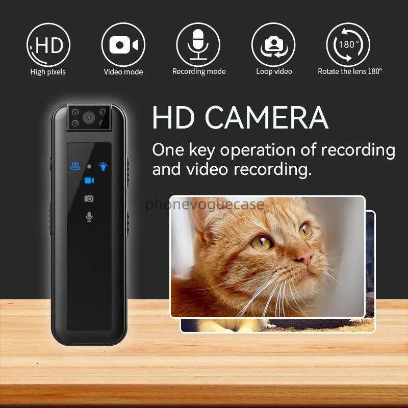 07Hd1080p Night Vision Mini DV Camera Invisible Motion Portable Outdoor Small Human Body Video Law Enforcement Recorder 231226