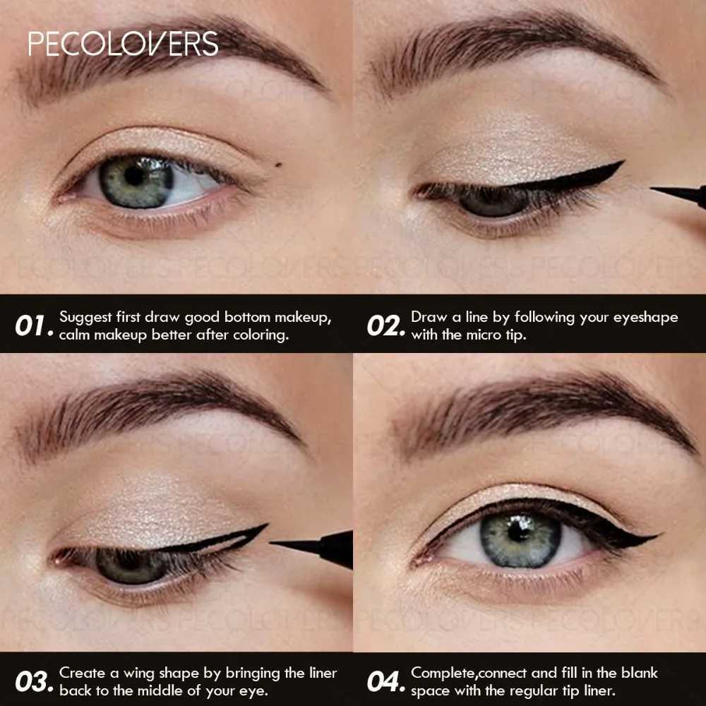 3pcs Waterproof Fast Dry Eyeliner Black Liquid Eyeliner Pen Eye Liner Pencil Make-up for Women CosmeticsT251126