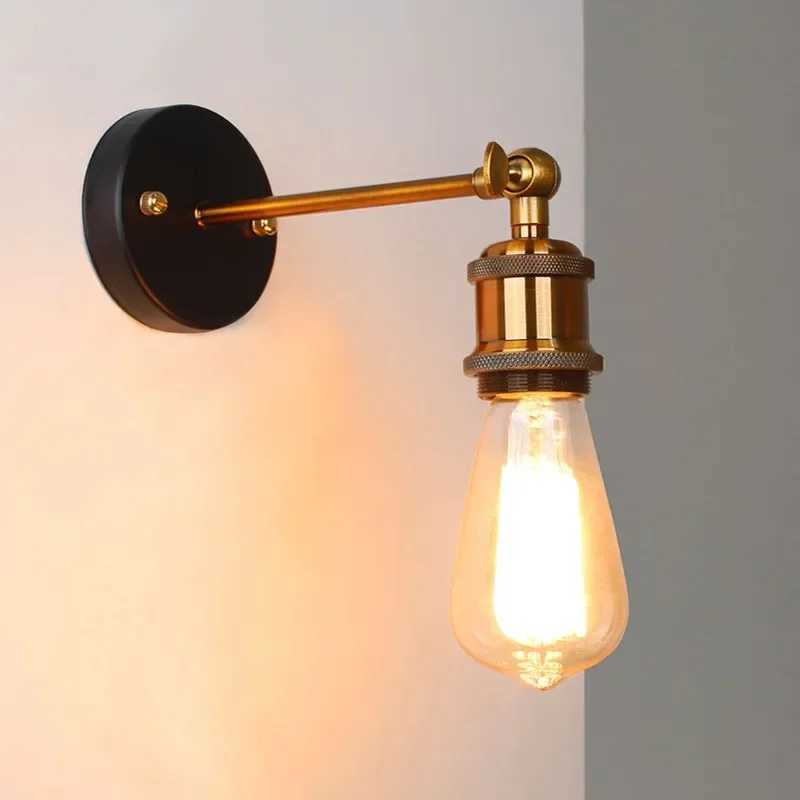 Industrial style Retro Wall lamp E27 Light fixture Bedroom Bedside Light Room Decoration Wall light Corridor Aisle led lights M251126