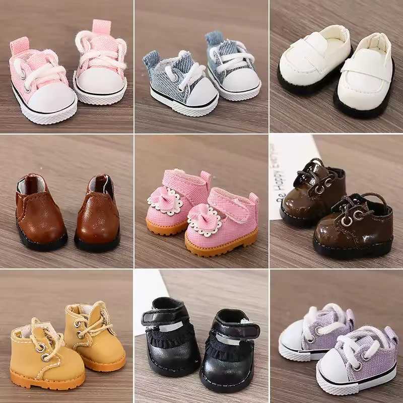 Labubu casual shoes and princess shoes leather series - Versatile shoes for 17cm vinyl dolls stylish designT250425