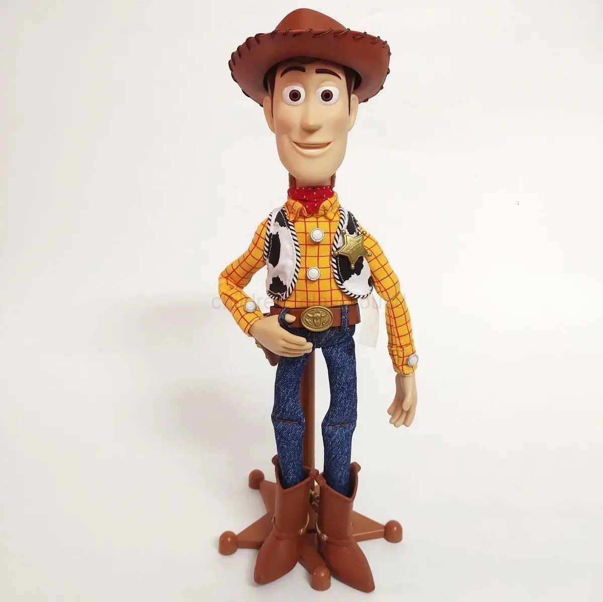 Disney Hot 40cm Pixar Toy Story Woody Action Figures English Movie Sound Character Doll Cloth Cowboy Birthday Gift For Children H251126