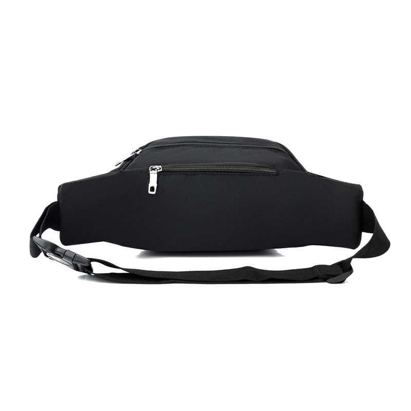 Multifunction Nylon Men Waist Bag Large-capacity Anti-theft Chest Bag Outdoor Travel Waterproof Sports Mobile Phone BagT251126