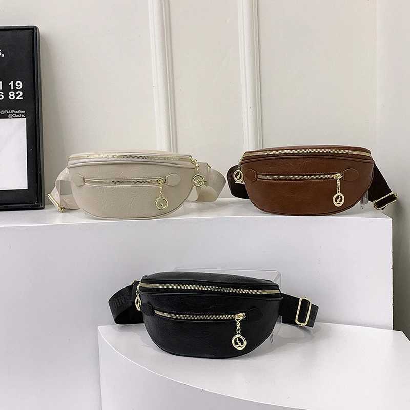Casual Waist Bag Fashion Lady Fanny Pack and Phone Packs Soft Leather Belt Bags Woman Travel Shoulder Crossbody Chest Bag PurseT251126