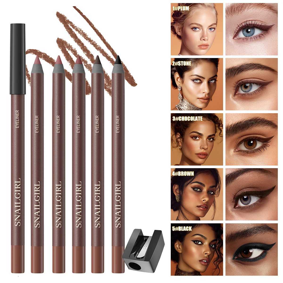 Eyeliner Pen Waterproof And Sweatproof Long Lasting Smudge ProofHard Refill Eyebrow PencilT251126