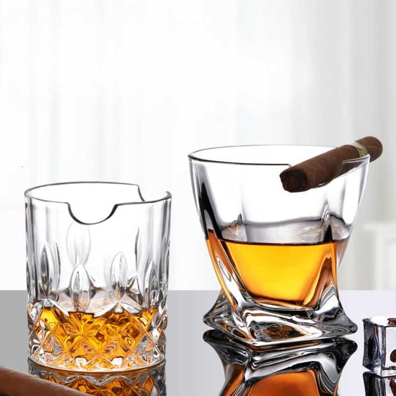 Whiskey Glass Cigar Holder Home Glass Bar Beer Glass Wine Glass High End Business Wine Glasses C251126