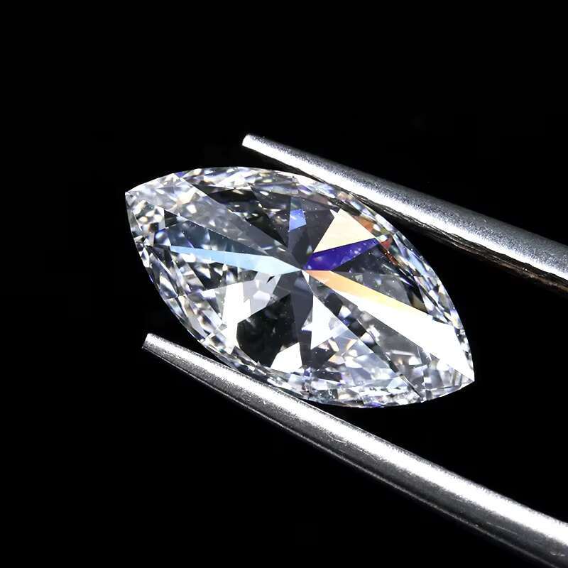HPHT CVD Loose Diamond IGI GIA Certified Marquise Cut White Lab Diamond Excellent D E F Color VVS VS Lab Grown Diamond