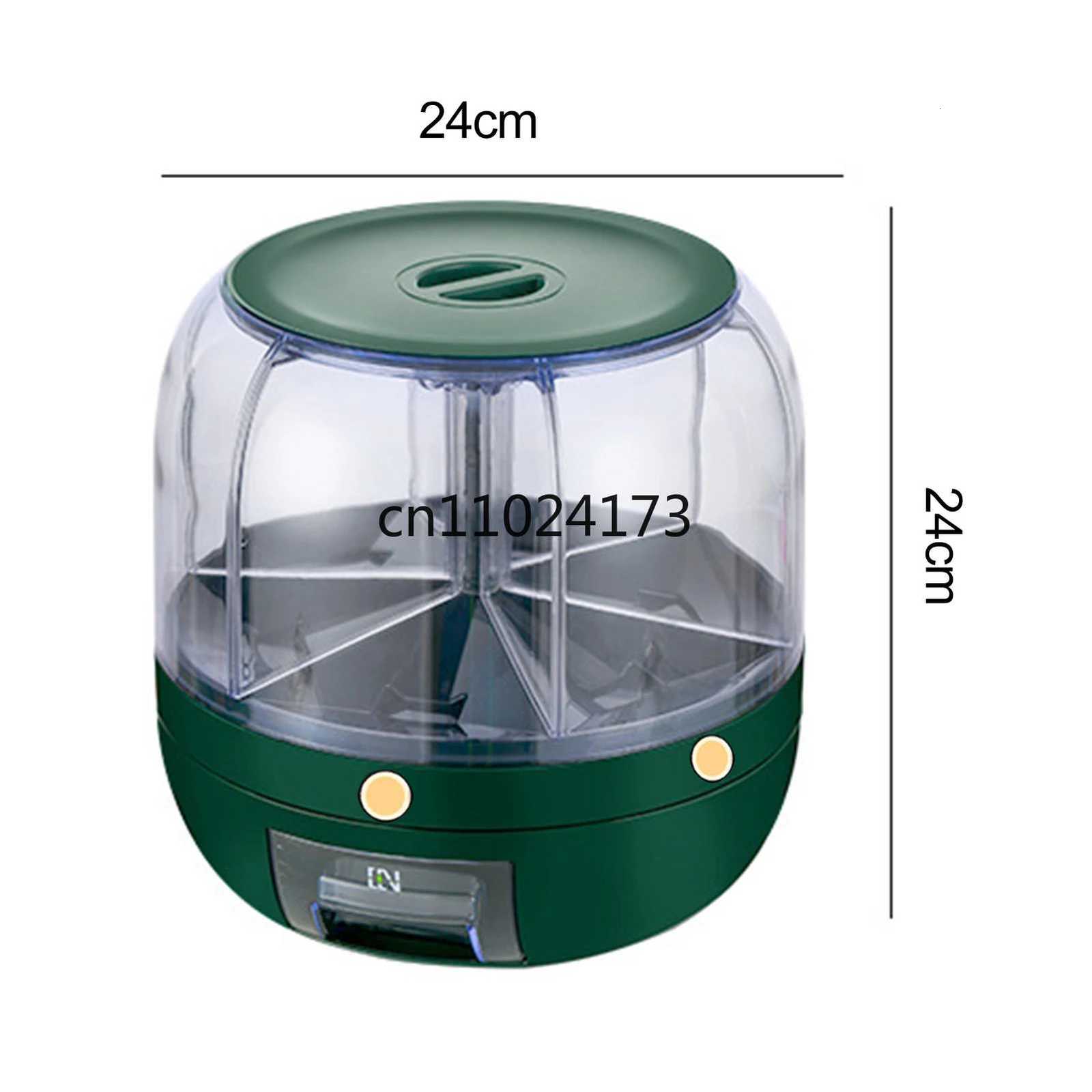 Storage Holder Large Capacity One Button Opening Rotating Good Seng Food Grade Storage Detailed Division Design Grain Jar Y251126