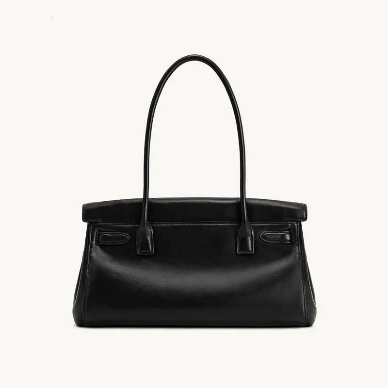 2025 new womens underarm hand-held shoulder bag niche commuting large capacity shoulder bag genuine leather briefcase K251125