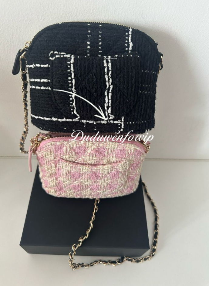 Storage Bag 15X11X15CM gift organization box with chain tweed case party gift full packing color option