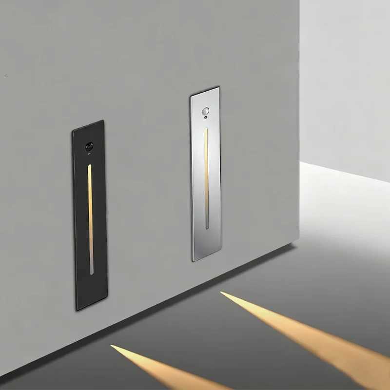 Sensor Step Wall Lamp IP65 Waterproof LED Wall Light Recessed 85-265V 3000K Corner Night Ladder Outdoor Staircase Corridor Lamps M251126