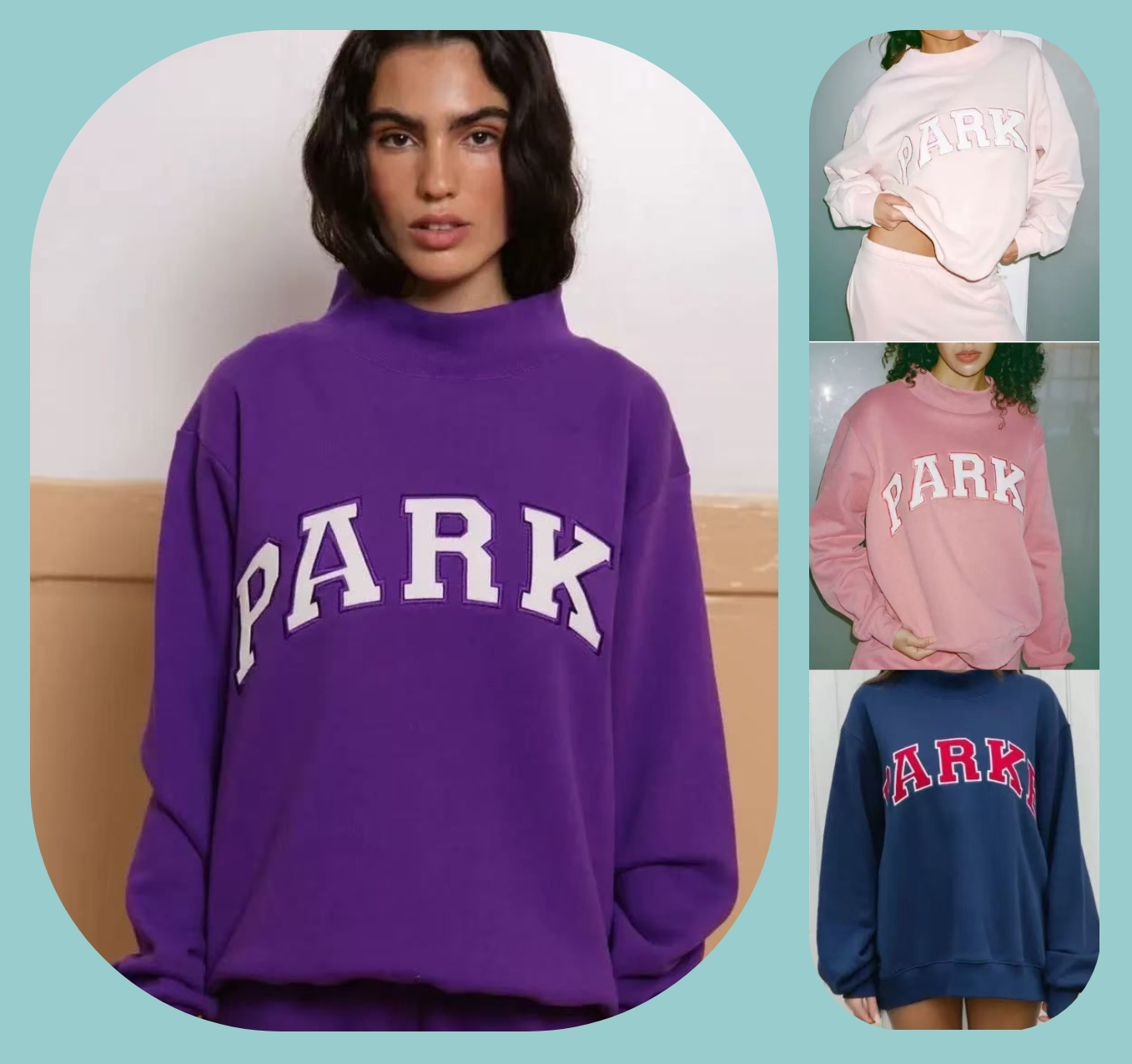 parke sweatshirt designer hoodie Relaxed fit Sport with street Jogger women clothes Sportswears Round neck letter printed long sleeved sweatshirt track suit