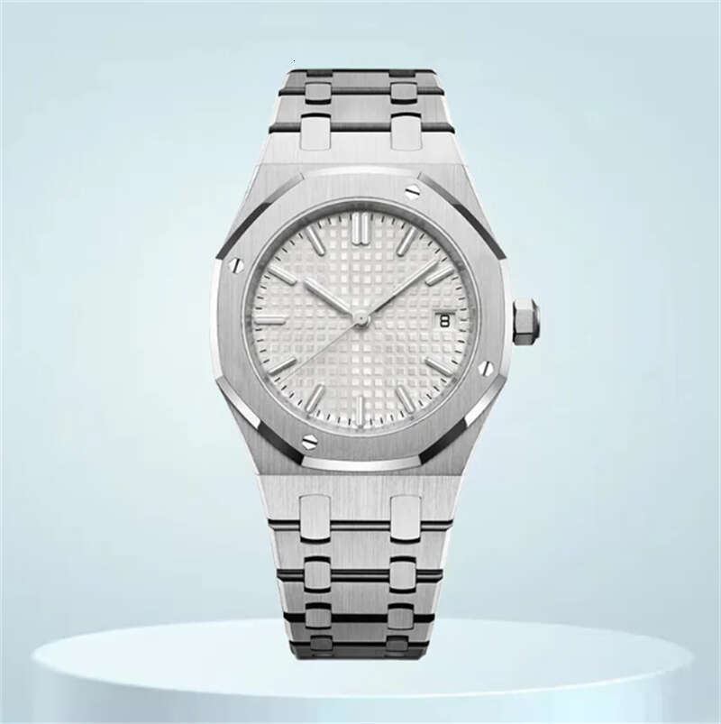 New 41mm Automatic Mechanical Stainless Steel Watch with Luminous Display for Men