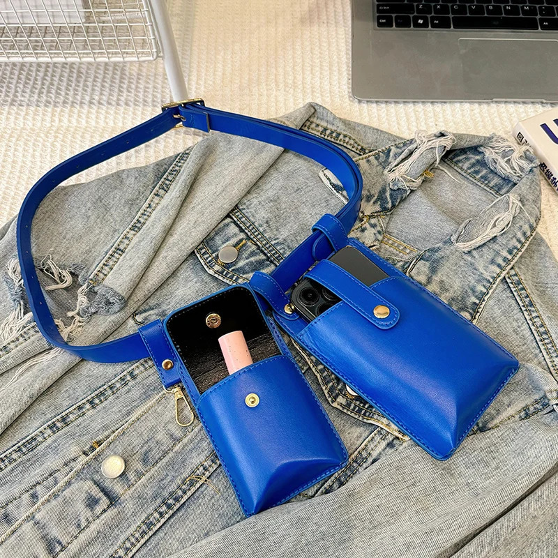 Women Fanny Pack Fashion Leather Belt Bag Kidney High Capacity Waist Bags Waterproof Multi-pocket Waist pack Banana Bag 251124