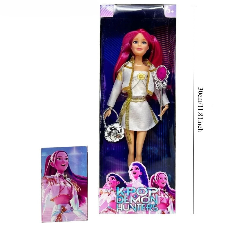 2025 Kpop Demon Hunters LiveAction Figure Toy Rumi Mira Zoey Sussy Theme Song Of Colorful Lights For Fans child Birthday Gifts 251028