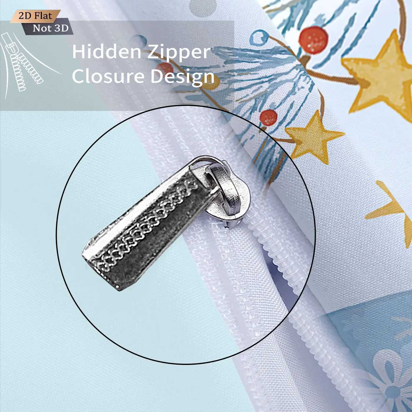 Christmas 3pcs Merry Christmas Blue goblin print coreless duvet cover set multi size dormitory bedding holiday decoration machine washable Y251126