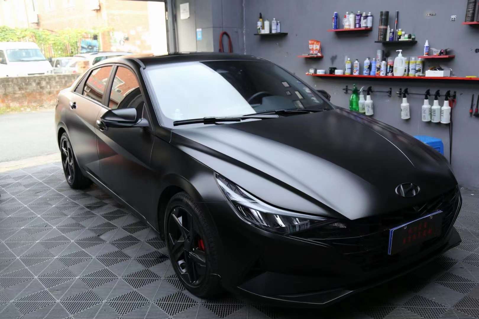 Premium Satin Black Metallic Vinyl Wrap Sticker Whole Car Covering Film Foil Air Release 1.52*18m 5x59ft