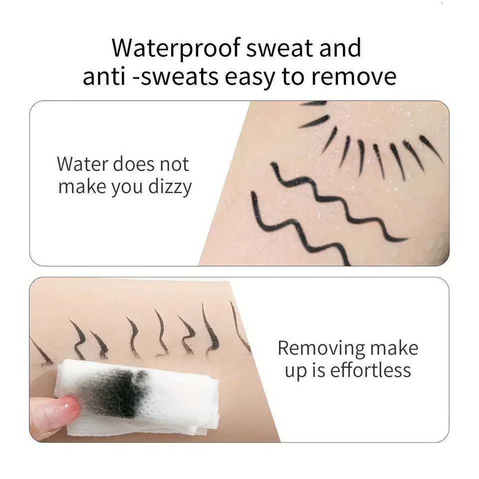 Rose Gold Liquid Eyeliner - High-quality Waterproof Quick-drying Long-lasting Natural Black EyelinerT251126