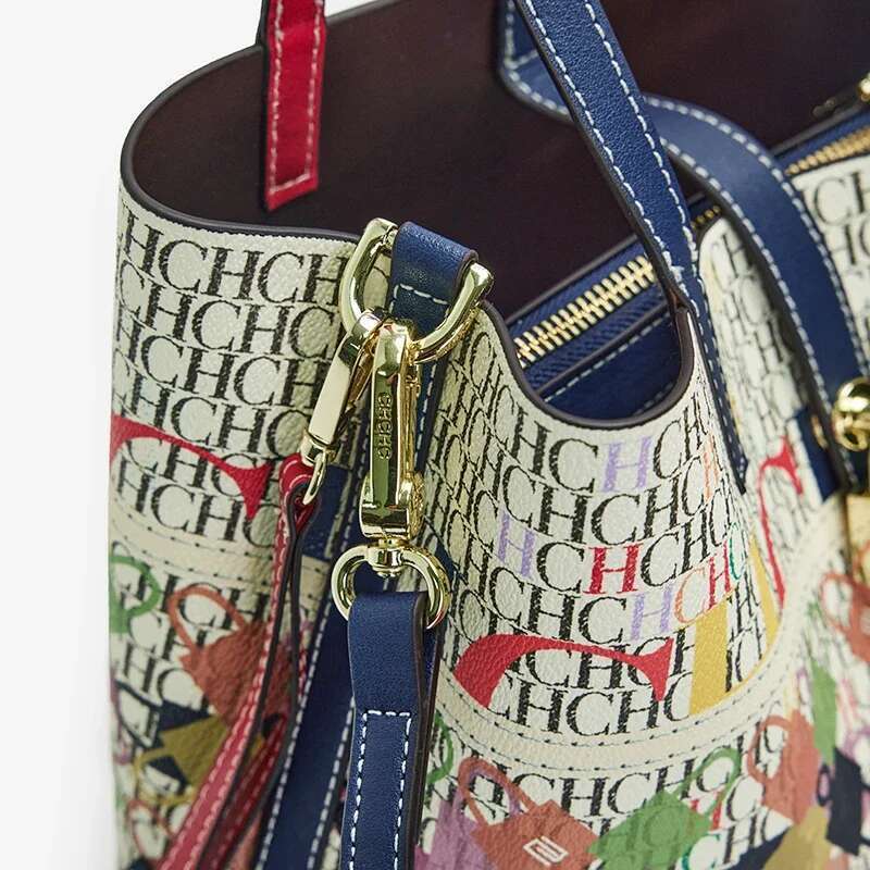 CH Shoulder Can Be Crossbody High Brand Classic Pattern Letter Design Quality Elegant Fashion Women's Bag Large Capacity