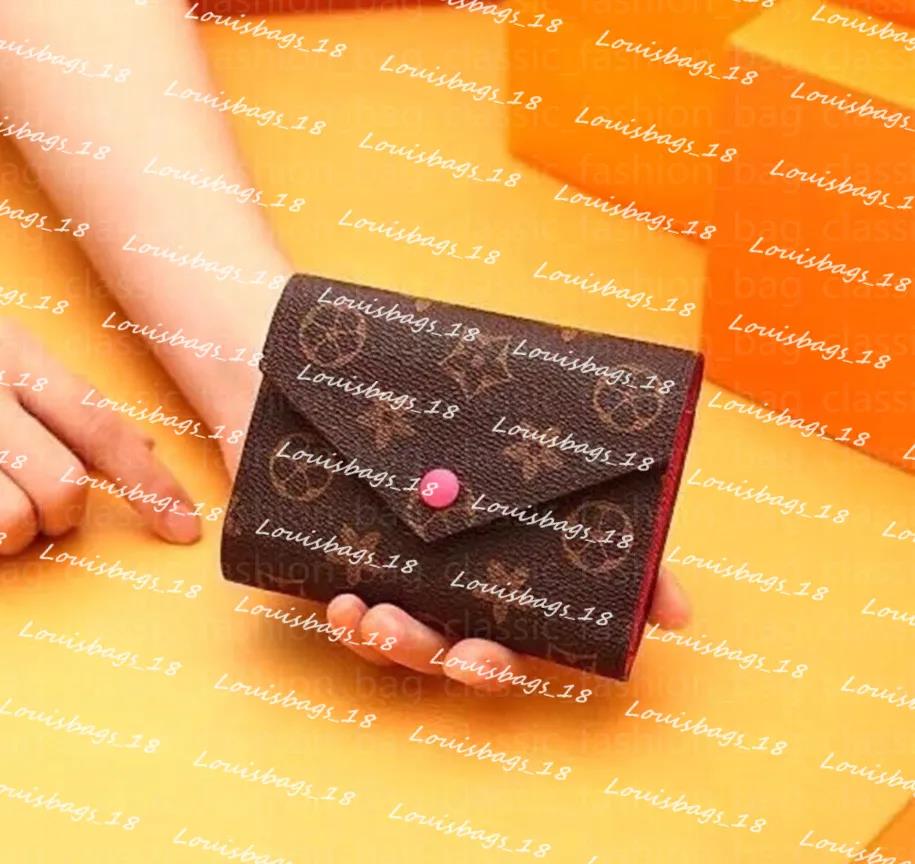 Brown flower rosalie victorine wallet luxury Women coin purse M41938 card holder keychain Man Designer purses Key pouch CardHolder small wallets travel Clutch Bags