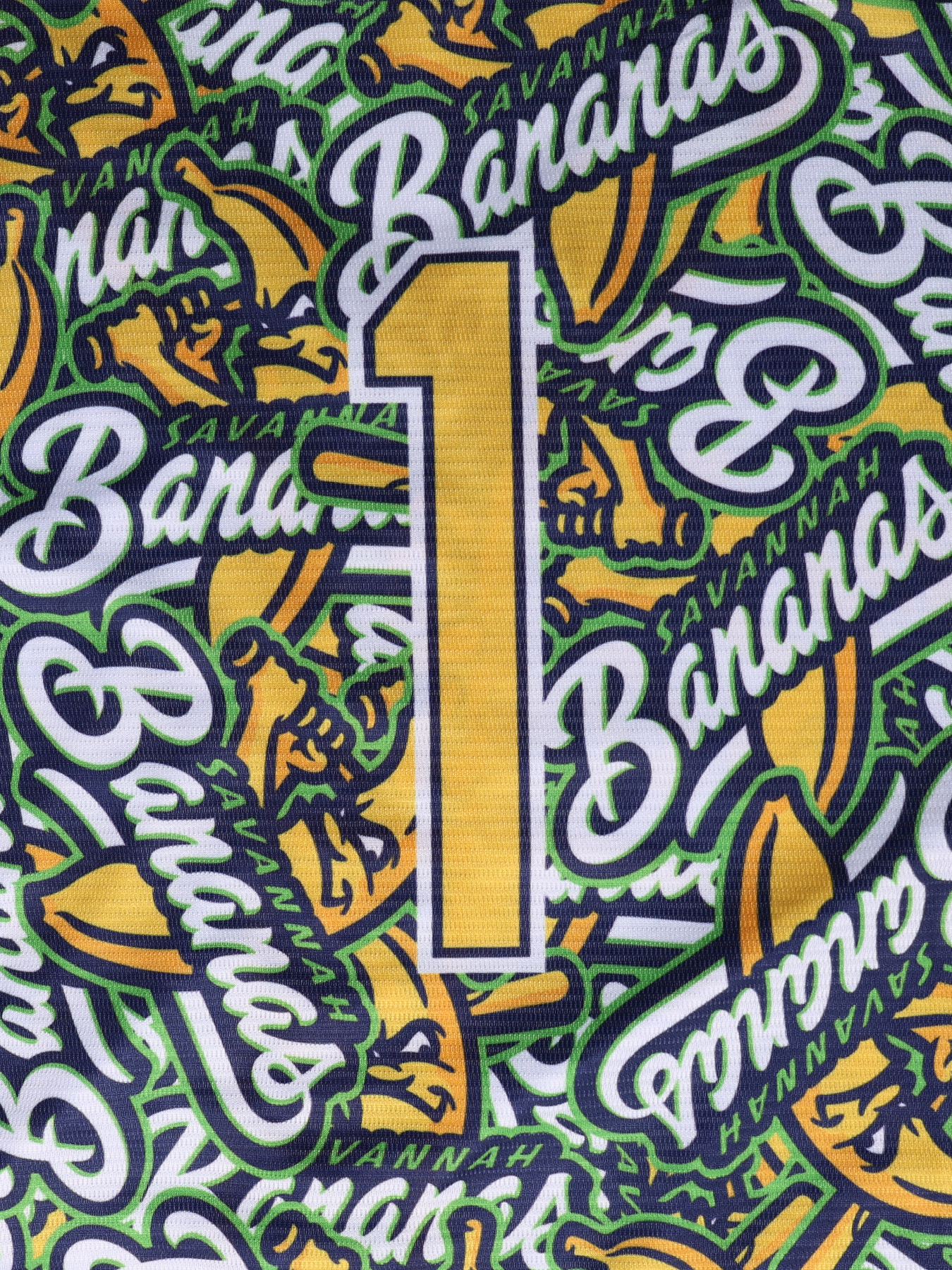 1 Savannah Yellow Bananas Baseball Jersey Sewing Embroidery High Quality Sports Outdoor Jerseys