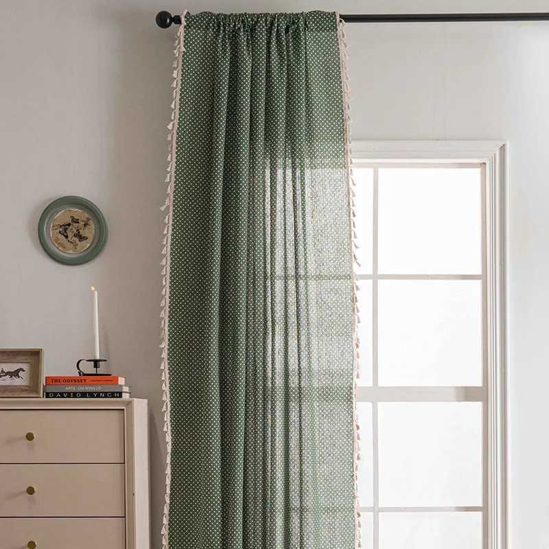 Curtain Christmas 1Pc Buffalo Check Plaid Curtains Farmhouse Kitchen Valance Decoration for Living Room Bedroom Rod Pocket Blackout Windows Drapes Y25