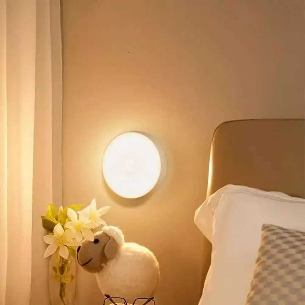 LED Night Light PIR Motion Sensor USB Rechargeable Night Lamp For Kitchen Cabinet Wardrobe Lamp Staircase Wireless Closet Light M251126