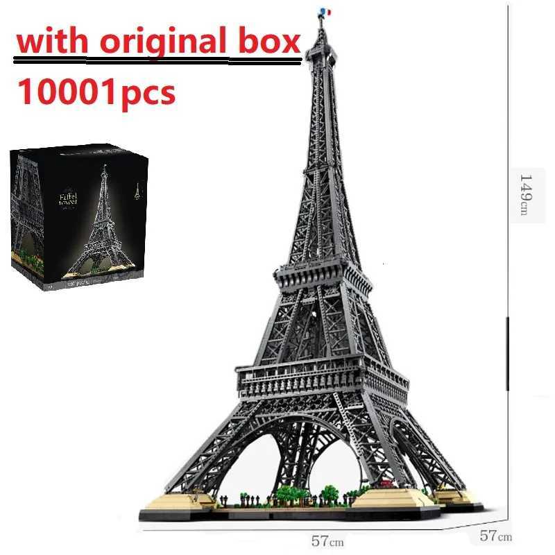 Original Box Christmas Birthday Gifts 10001 Pcs Large The Eiffel Tower Building Blocks Christmas Bricks Toy Compatible 10307T251126