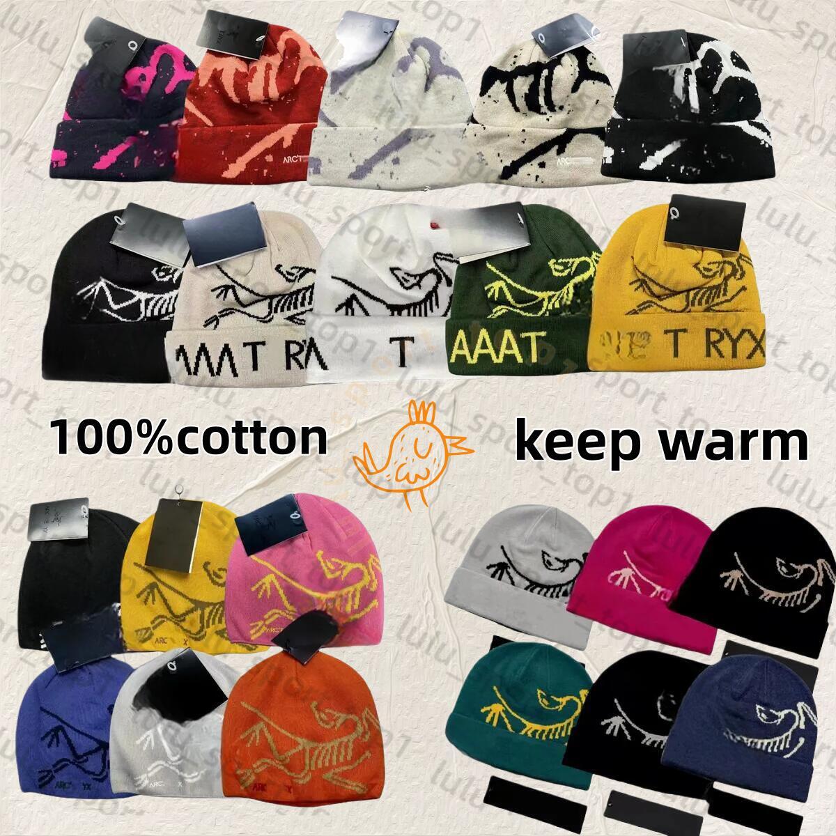 2026 10A Arctwryxlys beanie Wool Beanie Hat Embroidered Bird Design Cashmere Winter Cap for Street Fashion Cold Weather Arcteryxlies beanies