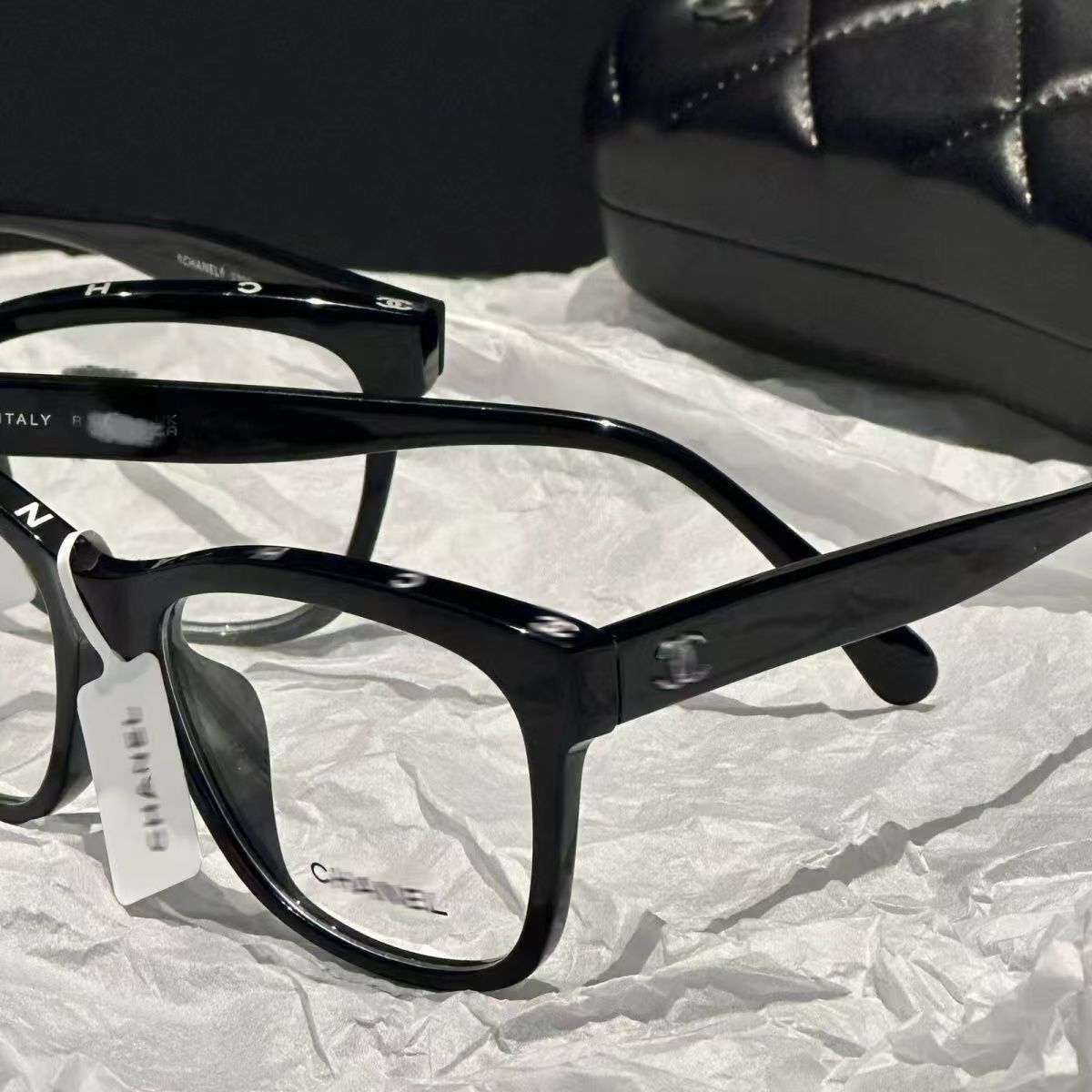 Designer glasses frame ins flat lens artifact black frame myopia glasses with adjustable prescription