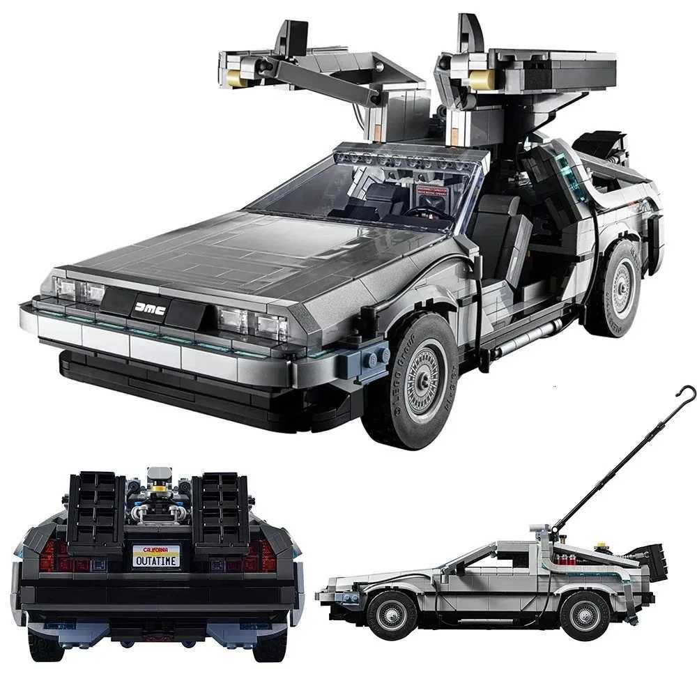 10300 classic Back to the Future Time machine building block model toy Christmas giftT251126