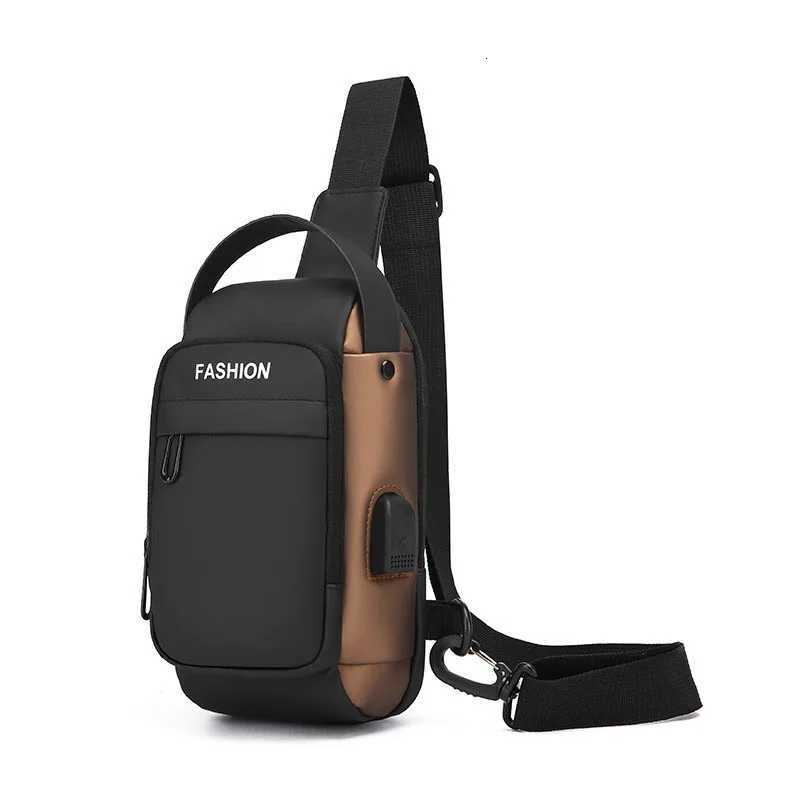 Newest Men Anti Theft Chest Bag Shoulder USB Charging Crossbody Package School Short Trip Messengers Gym Mens Sling Sports PackT251126