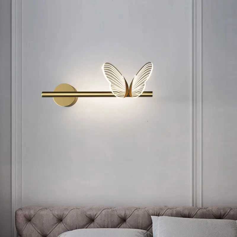 Butterfly LED Wall Lamp Indoor Lighting For Home Living Room Decoration Bedroom LED Night Lights Bedside Lamps M251126